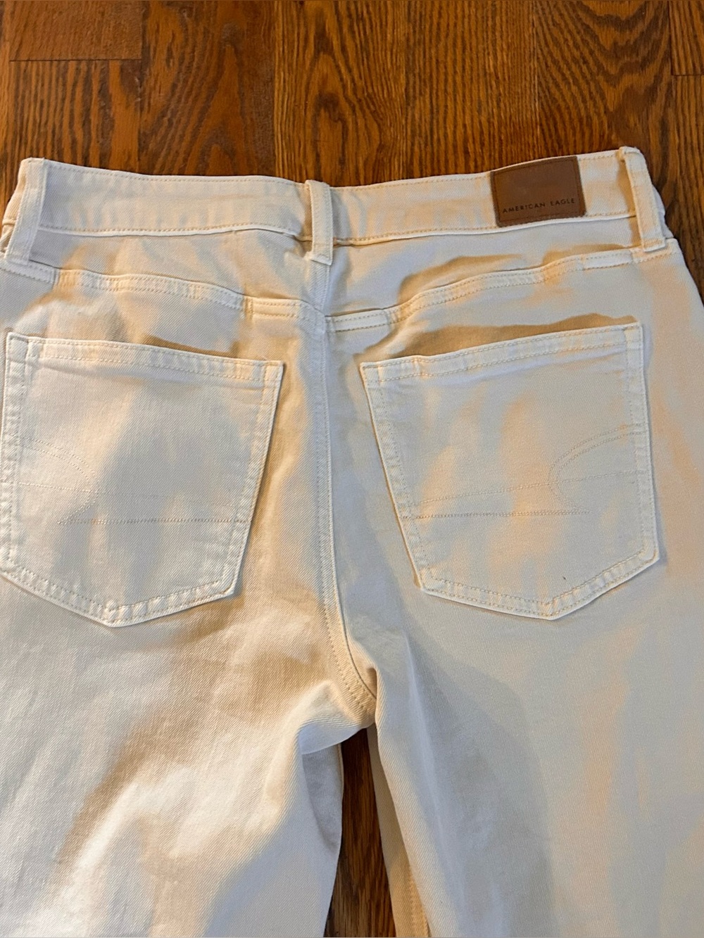 AE Stretch Barrel Jean, ecru denim, size 4 - Picture 4 of 8